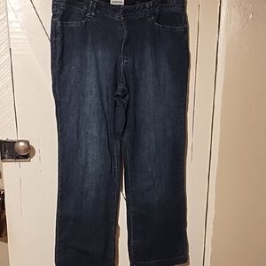 St. John's Bay Dark Blue Straight Leg Jeans